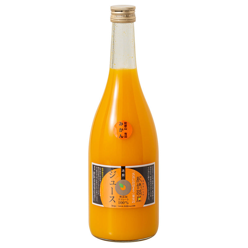 和歌山　紀伊路屋　有田みかんの無添加ストレートジュース　果汁100％（720ml）２本セット
